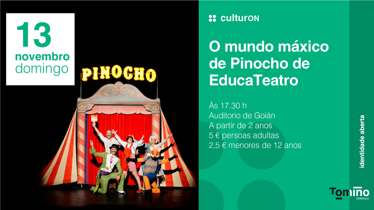 Pinocho chega a Goián en forma de teatro musical