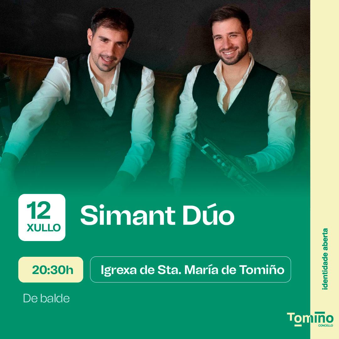 O talento e a innovación de Simant Dúo na segunda cita de Música&Románico en Tomiño