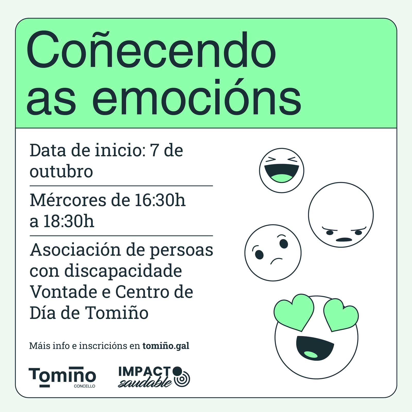 Tomiño abre a inscrición para ‘Coñecendo as emocións’, un programa municipal de benestar das persoas maiores pioneiro